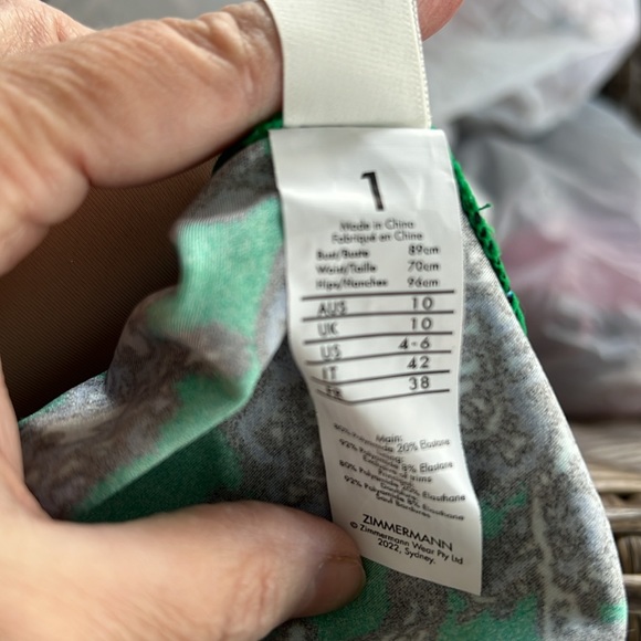 Zimmermann Tiggy Tie Bikini, Spliced Size 1 US 4-6 - Picture 8 of 8